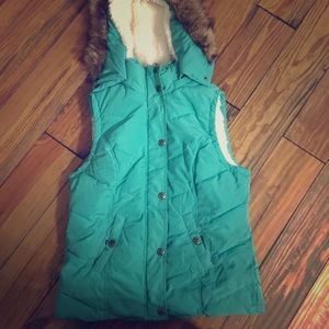 GreenTea aqua Puffer Vest
